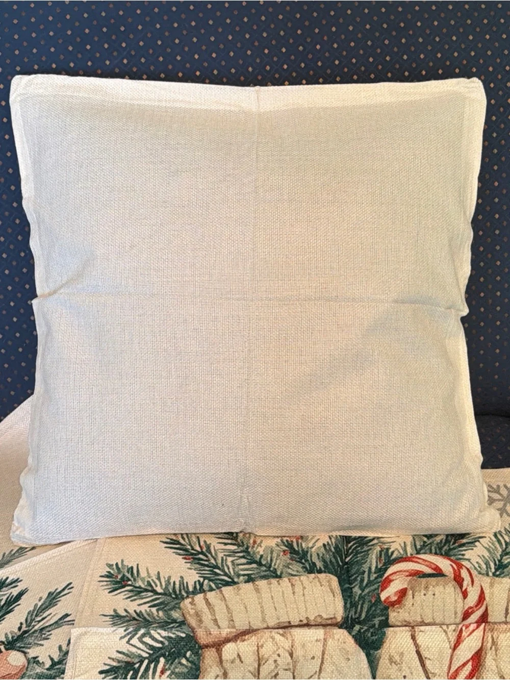 Holiday Mitten and Stocking Decorative Pillow Covers - Cream